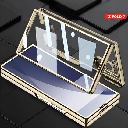 Imagem de Capa De Telefone Transparente À Prova De Choque Com Eletroplatação Para Samsung Z Fold 7 6 5G Fold7