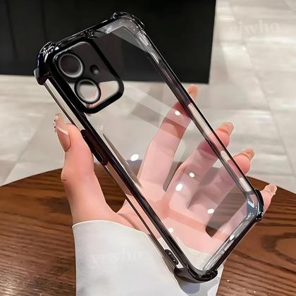 Imagem de Capa De Telefone Transparente Preta Para Samsung Galaxy A16 A26 A06 A36 A56 5G Capa Protetora Com