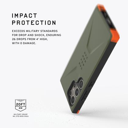 Imagem de Capa de telefone URBAN ARMOR GEAR UAG Civilian Olive Galaxy S24 Ultra