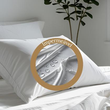 Imagem de Capa de Travesseiro Jade Impermeável 50x70cm com Encaixe Envelope