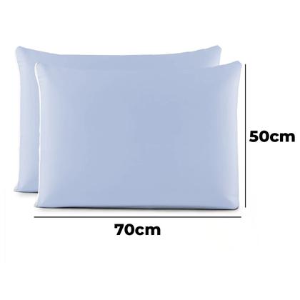 Imagem de Capa De Travesseiro Kit 2 Fronhas 100 Algodão Com Zíper