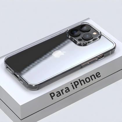 Imagem de Capa de Vidro Temperado para iPhone - Transparente, à Prova de Choques e com Armadura Dura