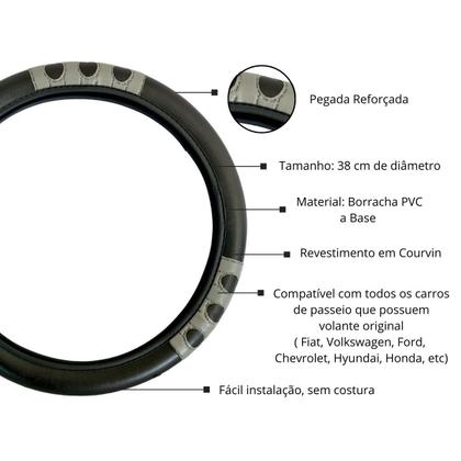 Imagem de Capa de volante gladiador liso para gol celta mobile