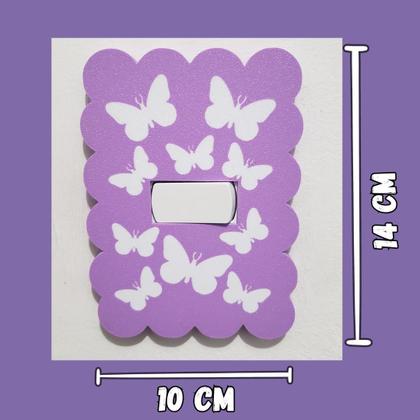 Imagem de Capa Decorativa para Espelho de Interruptor, Formato Ondulado