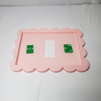 Imagem de Capa Decorativa para Espelho de Interruptor, Formato Ondulado