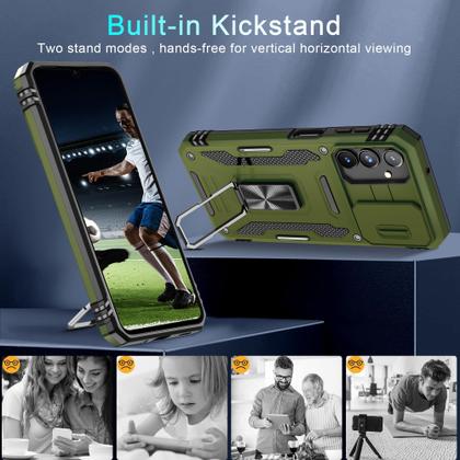 Imagem de Capa DEERLAMN para Samsung Galaxy A16 5G com capa de câmera deslizante