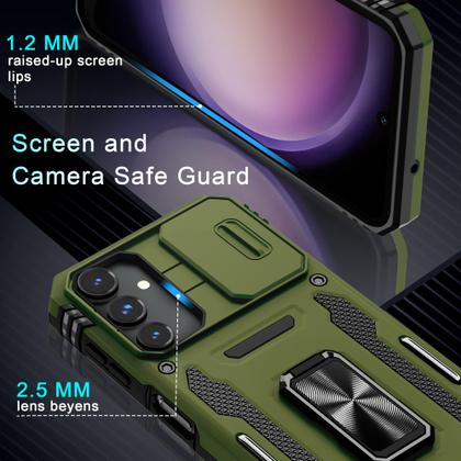 Imagem de Capa DEERLAMN para Samsung Galaxy A16 5G com capa de câmera deslizante