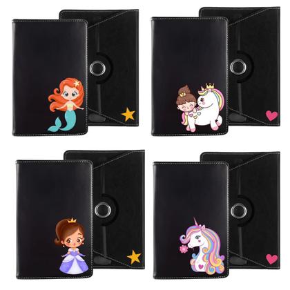 Imagem de Capa Desenhada infantil Giratória para Tablet 7 polegadas Universal