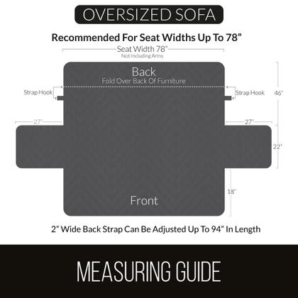 Imagem de Capa deslizante para sofá, protetor de sofá com alça, resistente a manchas
