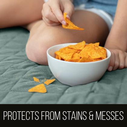 Imagem de Capa deslizante para sofá, protetor de sofá com alça, resistente a manchas