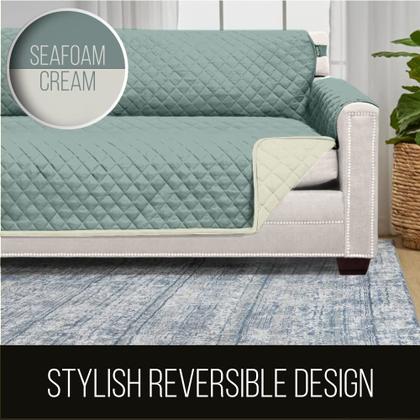 Imagem de Capa deslizante para sofá, protetor de sofá com alça, resistente a manchas