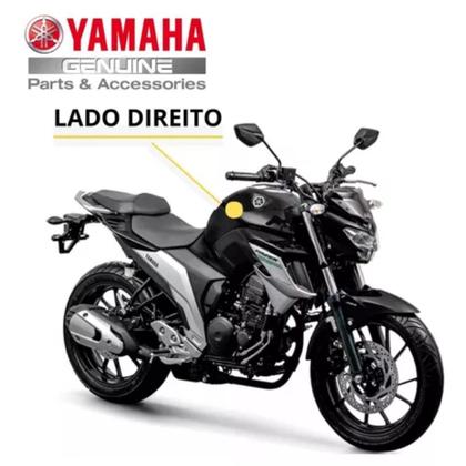 Imagem de Capa do tanque direito preto brilho fz25 fazer 250 original yamaha