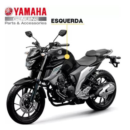 Capa do tanque esquerda preto brilho fz25 fazer 250 original yamaha Imagem de Capa do tanque esquerda preto brilho fz25 fazer 250 original yamaha