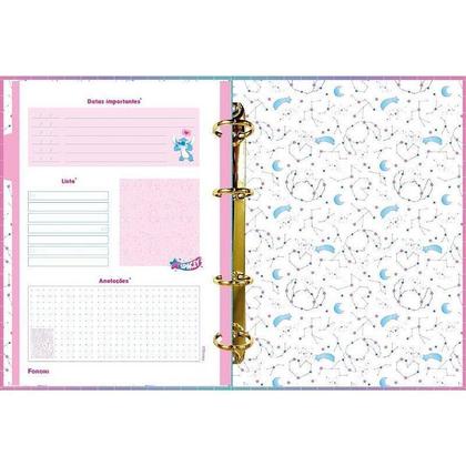 Imagem de Capa Dura Aloha Stitch Rosa Divisórias 7062