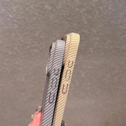 Imagem de Capa Dura De Fibra De Carbono Bicolor Para iPhone 17 Air 16 pro Max 15 14 plus 13 12 11 Capa À Prova