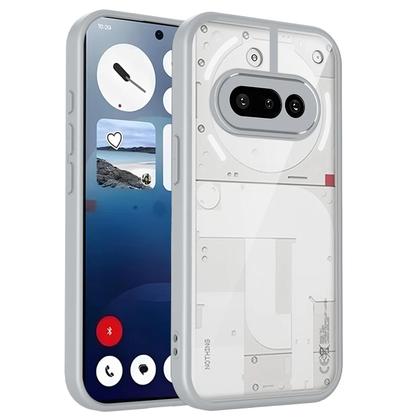 Imagem de Capa Dura Transparente Fosca Com Bumper De Silicone À Prova De Choque Para Nothing Phone 3A 5G Com
