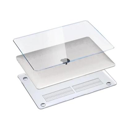 Capa Dura Transparente Preta Para MacBook Air 13.6, MacBook pro 13 M1 M2, 12, 14, 16 M5, Macbook Neo