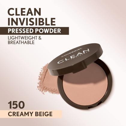 Imagem de Capa em pó prensada Girl Clean Invisible Vegan Creamy Bege