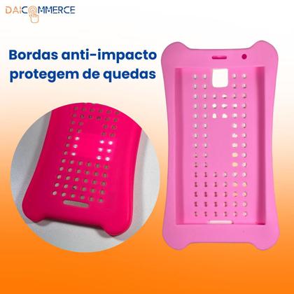 Imagem de Capa Emborrachada Adaptável para Tablet Multilaser M7 3G M7s Plus Nb360 Nb361 Nb362