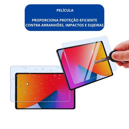 Imagem de Capa Emborrachada antiqueda kit com Película p/ Ipad 10.2 pol 7,8 9ª Geração