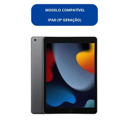 Imagem de Capa Emborrachada antiqueda kit com Película p/ Ipad 10.2 pol 7,8 9ª Geração