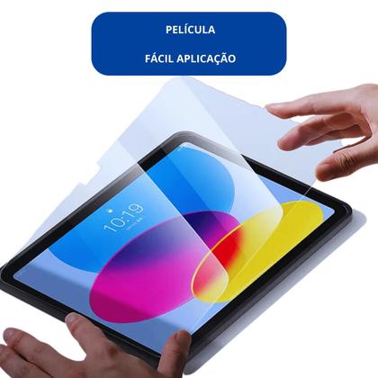 Imagem de Capa Emborrachada antiqueda kit com Película p/ Ipad 10.2 pol 7,8 9ª Geração