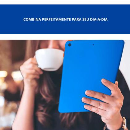 Imagem de Capa Emborrachada antiqueda kit com Película p/ Ipad 10.2 pol 7,8 9ª Geração