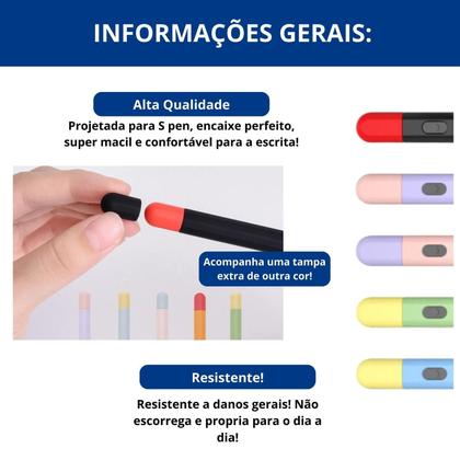 Imagem de Capa emborrachada compativel com S Pen do Galaxy S6 Lite