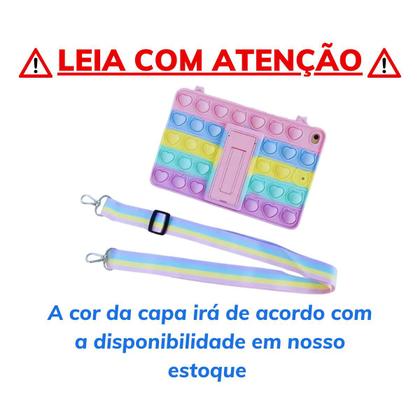 Imagem de Capa emborrachada infantil c/ Alça suporte P/ Tablet M9s Go M9 Multilaser