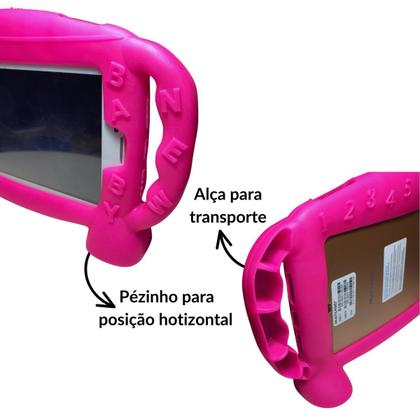 Imagem de Capa Emborrachada Infantil p/ Tablet 7 polegadas Anti-Impacto