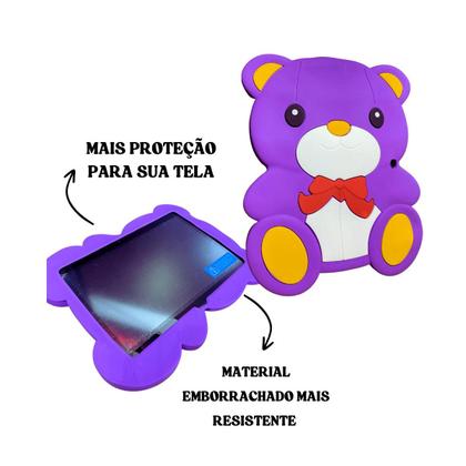 Imagem de Capa emborrachada infantil + Película Adaptável p/ Tablet M10 3g Nb391 Multilaser