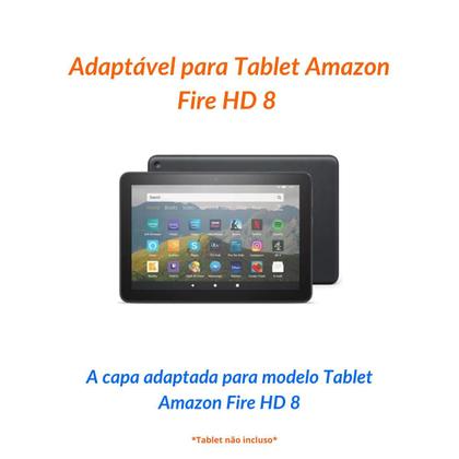 Imagem de Capa Emborrachada p/ Tablet Amazon Fire HD8 + Caneta Touch + Fone de Ouvido