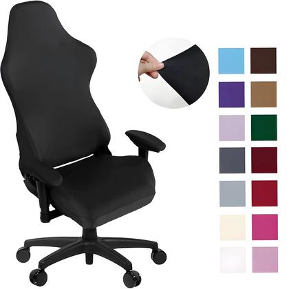 Imagem de Capa Ergonômica De Poliéster Elástico Para Cadeira De Escritório, Gaming E Computador Reclinável