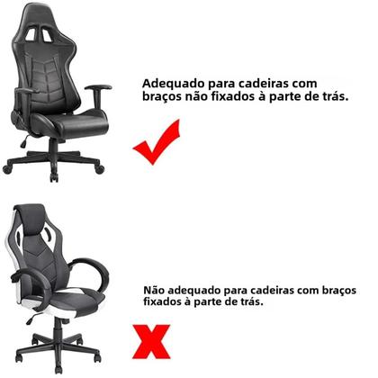 Imagem de Capa Ergonômica De Poliéster Elástico Para Cadeira De Escritório, Gaming E Computador Reclinável