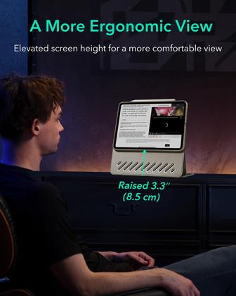 Imagem de Capa ESR para iPad A16 de 11ª e 10ª geração com capa magnética de titânio