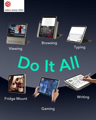 Imagem de Capa ESR para iPad A16 de 11ª e 10ª geração com capa magnética de titânio