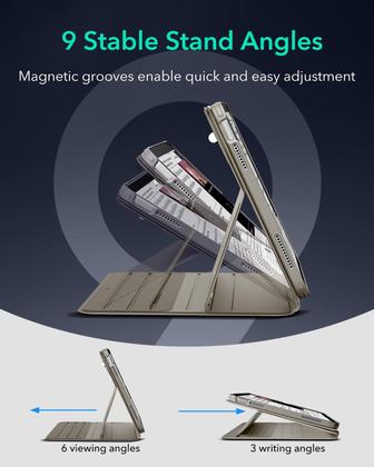 Imagem de Capa ESR para iPad A16 de 11ª e 10ª geração com capa magnética de titânio
