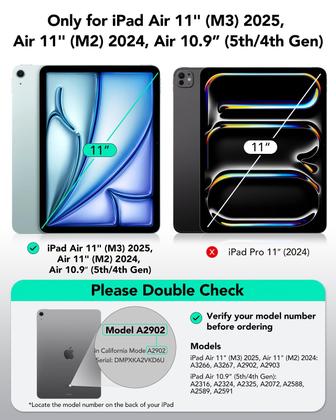 Imagem de Capa ESR para iPad Air de 11 polegadas (2025) M3/M2, 10,9 polegadas (2022/2020)