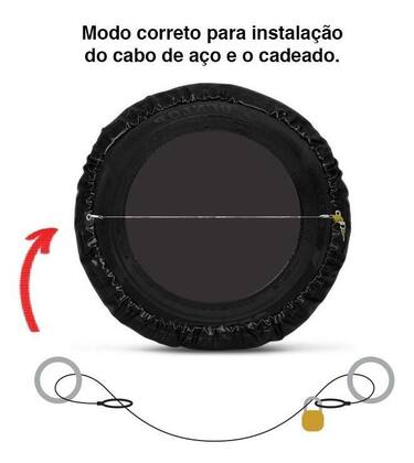 Imagem de Capa Estepe Hummer H3 Pneu 265/75 16   Caveira Just.