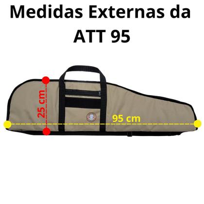 Imagem de Capa Estofada Para Espingarda Desmontavel Calibre 12 Attento COR:COYOTE 95 cm