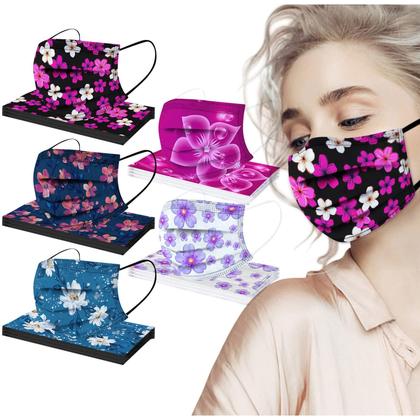Imagem de Capa facial descartável: tema de primavera GOGCIAO para adultos