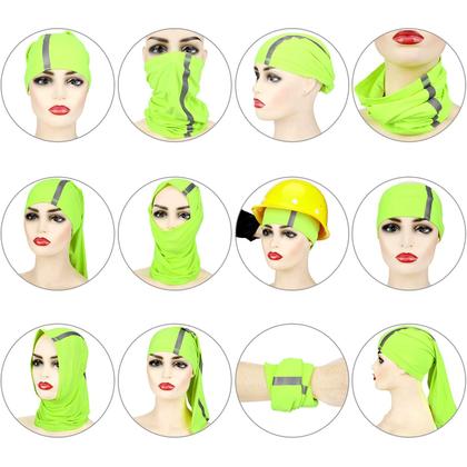Imagem de Capa facial Neck Gaiter, máscara, lenço refletivo SATINIOR, 4 unidades