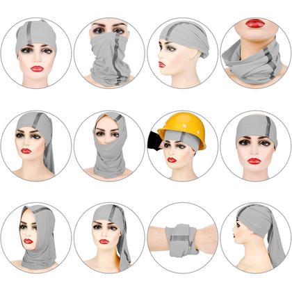 Imagem de Capa facial Neck Gaiter, máscara, lenço refletivo SATINIOR, 4 unidades