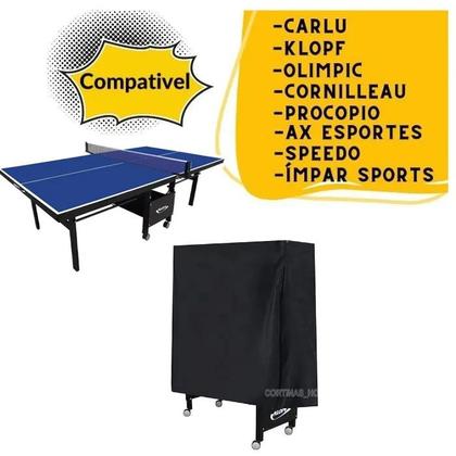 Imagem de Capa fechada para ping pong tênis mesa tamanho padrão