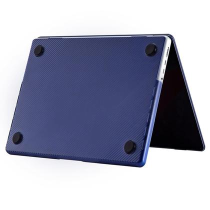 Imagem de Capa Fibra de Carbono Compatível Com Macbook Air 13.6 pol A3113 CorAzul