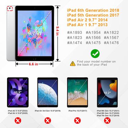 Imagem de Capa Fintie para iPad de 6ª e 5ª geração, iPad Air 2/Air 1