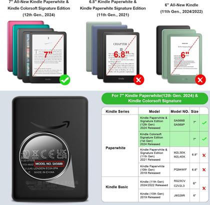 Capa FINTIE para Kindle Paperwhite de 7