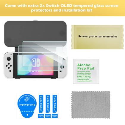 Imagem de Capa flip ProCase para Nintendo Switch OLED 2021 com 2 protetores de tela