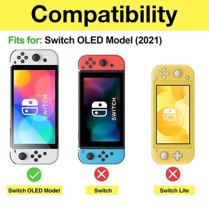 Imagem de Capa flip ProCase para Nintendo Switch OLED 2021 com 2 protetores de tela