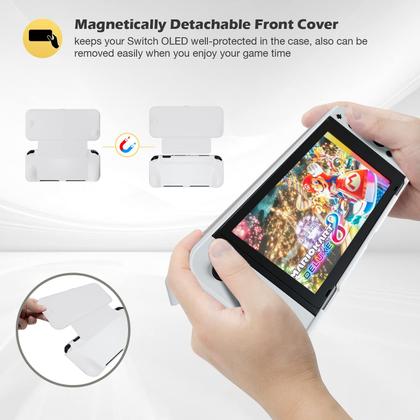 Imagem de Capa flip ProCase para Nintendo Switch OLED 2021 com 2 protetores de tela